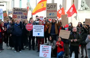 Manifestación de Derecho a Vivir en España | Crédito: Derecho a Vivir 