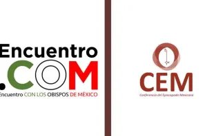 Logotipos de Encuentro.COM y de la Conferencia del Episcopado Mexicano. 