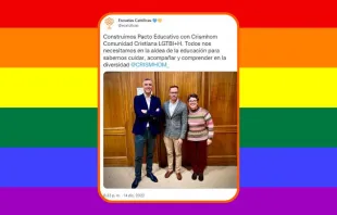 Escuelas Catu00f3licas, que agrupa a colegios catu00f3licos en Espau00f1a, publicita reuniu00f3n con grupo LGBT. Cru00e9dito: Escuelas Catu00f3lica / ACI Prensa 