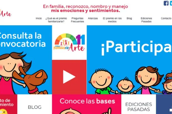 Invitan a participar en 11ª edición de premio pro familia “FAMILIArizARTE”