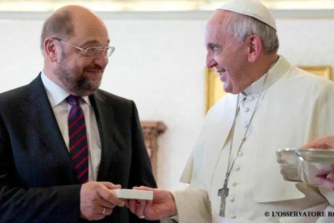 “¡Quisiera más europeos con la mirada para Europa que tiene el Papa latino!”