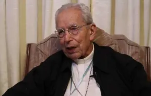 Mons. ​​Francisco Raúl Villalobos Padilla, Obispo Emérito de Saltillo. Crédito: Captura de video / Diócesis de Saltillo. 