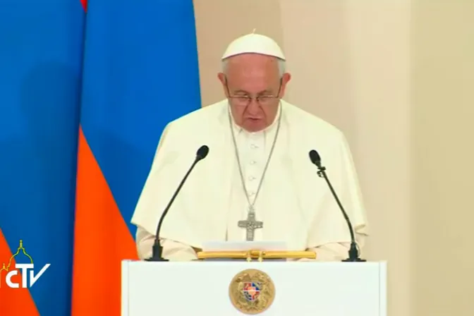 VIDEO y TEXTO: Discurso del Papa a las autoridades y el cuerpo diplomático en Armenia