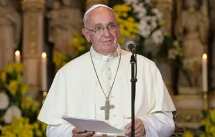 El Papa pronuncia un discurso / Foto: L'Osservatore Romano 