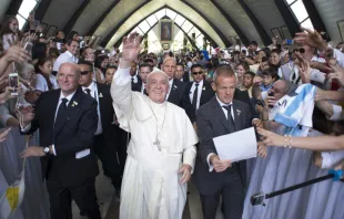 El Papa Francisco en el Santuario de la Divina Misericordia / Foto: L´Osservatore Romano 