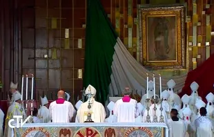 Francisco en la Basílica de Guadalupe / Youtube CTV (Captura Video) 