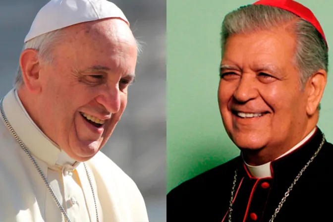 Cardenal Urosa: Papa Francisco expresa sus votos para que el diálogo traiga paz a Venezuela