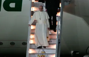 Papa Francisco llega a México / Foto: Eduardo Berdejo (ACI Prensa) 