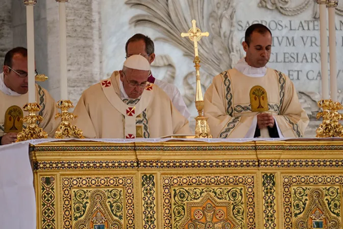 Estas son las celebraciones que el Papa Francisco presidirá hasta junio de 2015