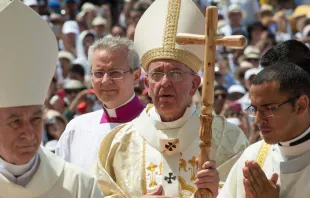 Papa Francisco en Misa en Guayaquil. Foto: L'Osservatore Romano 
