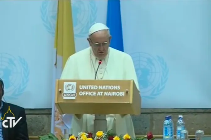 TEXTO Y VIDEO: Discurso del Papa Francisco ante la sede de las Naciones Unidas en Nairobi