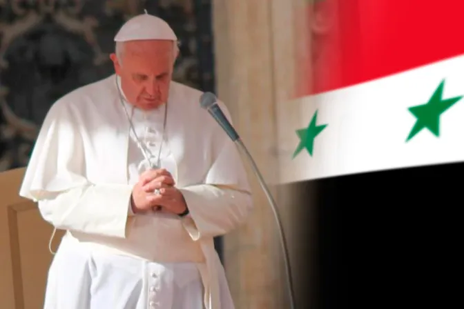 Papa Francisco lloró por cristianos crucificados en Siria