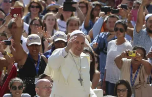 El Papa en la Plaza de San Pedro. Foto: ACI Prensa 