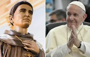 Estatua de Fray Mamerto Esquiu. Crédito: Comité beatificación. Papa Francisco. Foto: Vatican Media 