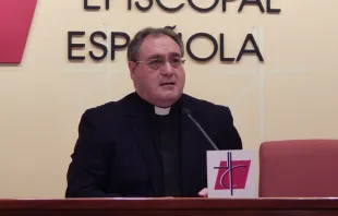 P. Jose María Gil Tamayo, portavoz de la Conferencia Episcopal Española. Foto: Blanca Ruiz / ACI Prensa. 