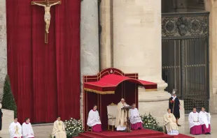 El Papa pronuncia la homilía en la Santa Misa. Foto: Daniel Ibáñez / ACI Prensa 