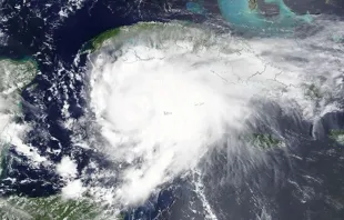 Huracán Grace en el Golfo de México. Crédito: NASA MODIS / Dominio público. 