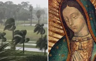 Huracán Irma en Miami - Virgen de Guadalupe / Foto: Captura de Facebook - Wikipedia (Dominio Público) 
