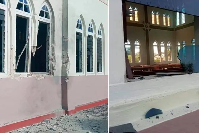 En Corpus Christi, otra iglesia católica en Myanmar sufre daños por bombardeo