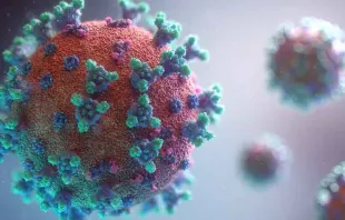 Ilustración de coronavirus SARS-CoV-2, causante de COVID-19. Crédito: Fusion Medical Animation / Unsplash. 