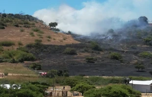 Incendio. Cru00e9dito: Corporaciu00f3n Nacional Forestal (Conaf). 