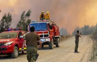 Incendios forestales en Chile. Crédito: Gobierno de Chile 