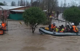 Inundaciones en Chile. Crédito: Carabineros de Chile 