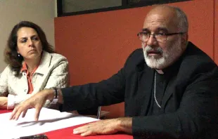 Mons. Jaime Villarroel comparte su testimonio en Ciudad de México. Foto: David Ramos / ACI Prensa. 