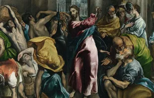 Jesús expulsa a los mercaderes del templo, pintura de El Greco. Foto: Wikipedia / dominio público 
