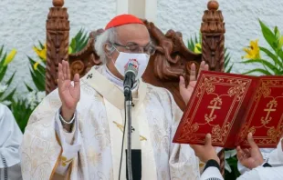 Cardenal Leopoldo José Brenes. Crédito: Arquidiócesis de Managua / Javier Ruiz. 