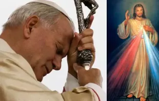 San Juan Pablo II. Crédito: Vatican Media / Divina Misericordia. Crédito: Dominio público 
