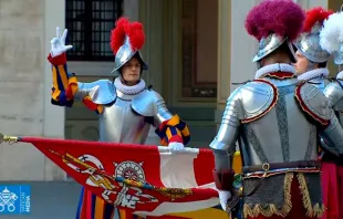 Juramento de la Guardia Suiza Pontificia. Foto: Captura de Youtube 