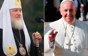Foto : El Patriarco Kiril - El Papa Francisco / Crédito : Wikipedia (CC-BY-SA-3.0) - ACIPrensa  Wikipedia (CC-BY-SA-3.0) - ACIPrensa
