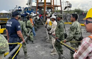 Labores de rescate de mineros en Coahuila, México, el 12 de agosto. Crédito: Protección Civil México. 