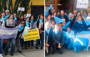 Manifestaciu00f3n Latinoamu00e9rica por las dos vidas en Peru00fa y Uruguay / Foto: Colectivo por las dos Vidas 