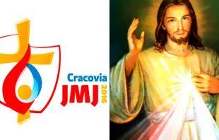 Logo Oficial de la JMJ en Cracovia 2016 / Imagen de la Divina Misericordia (Dominio Público) 
