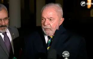 Lula da Silva en la Casa Blanca el 10 de febrero. Crédito: EWTN 