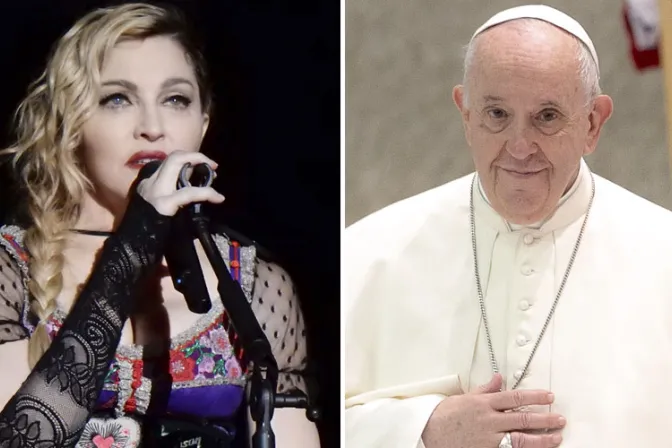 Madonna le pide una audiencia al Papa Francisco