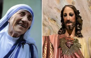 Madre Teresa de Calcuta. Crédito: Manfredo Ferrari CC BY-SA 4.0 / Sagrado Corazón de Jesús. Crédito: Pixabay 