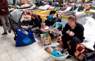 Supermercado se convierte en un lugar para recibir temporalmente a los refugiados en Ucrania | Crédito: Archivo privado   