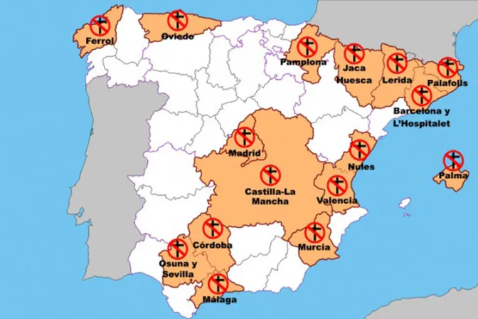 Se multiplican los ataques anti católicos en España