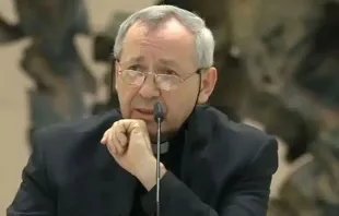 P. Marko Rupnik. Crédito: Captura de video de Vatican News 