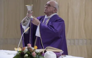 El Papa en la Misa. Foto: L'Osservatore Romano 