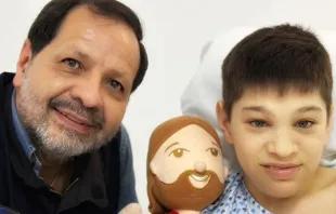 Martín Valverde y su hijo Pablito. Crédito: Facebook Martín Valverde Rojas 