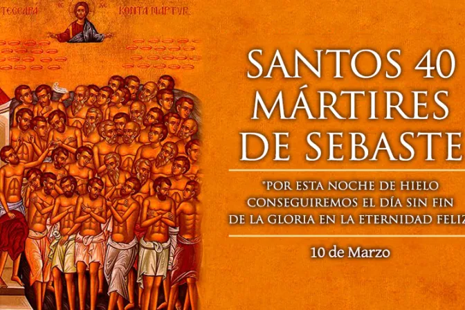 Cada 10 de marzo se celebra a los 40 mártires de Sebaste, valientes soldados que murieron congelados