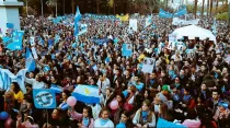 Movimientos provida marchando en Argentina. Crédito: Unidad Provida