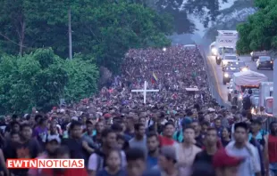 Miles de migrantes cruzan Colombia hacia el Darién. Crédito: EWTN Noticias (captura de video) 