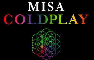 Fragmento del afiche promosional de la "Misa Coldplay". Foto: Twitter / @IberoPuebla. 