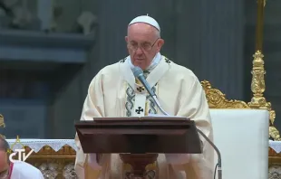 El Papa en la Misa de la Epifanía. Foto: Captura Youtube 