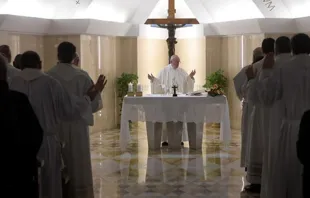 Imagen referencial / Papa Francisco celebra Misa en capilla de Casa Santa Marta. Foto: L'Osservatore Romano. 